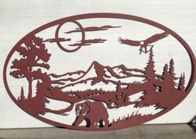 bear silhouette cutout